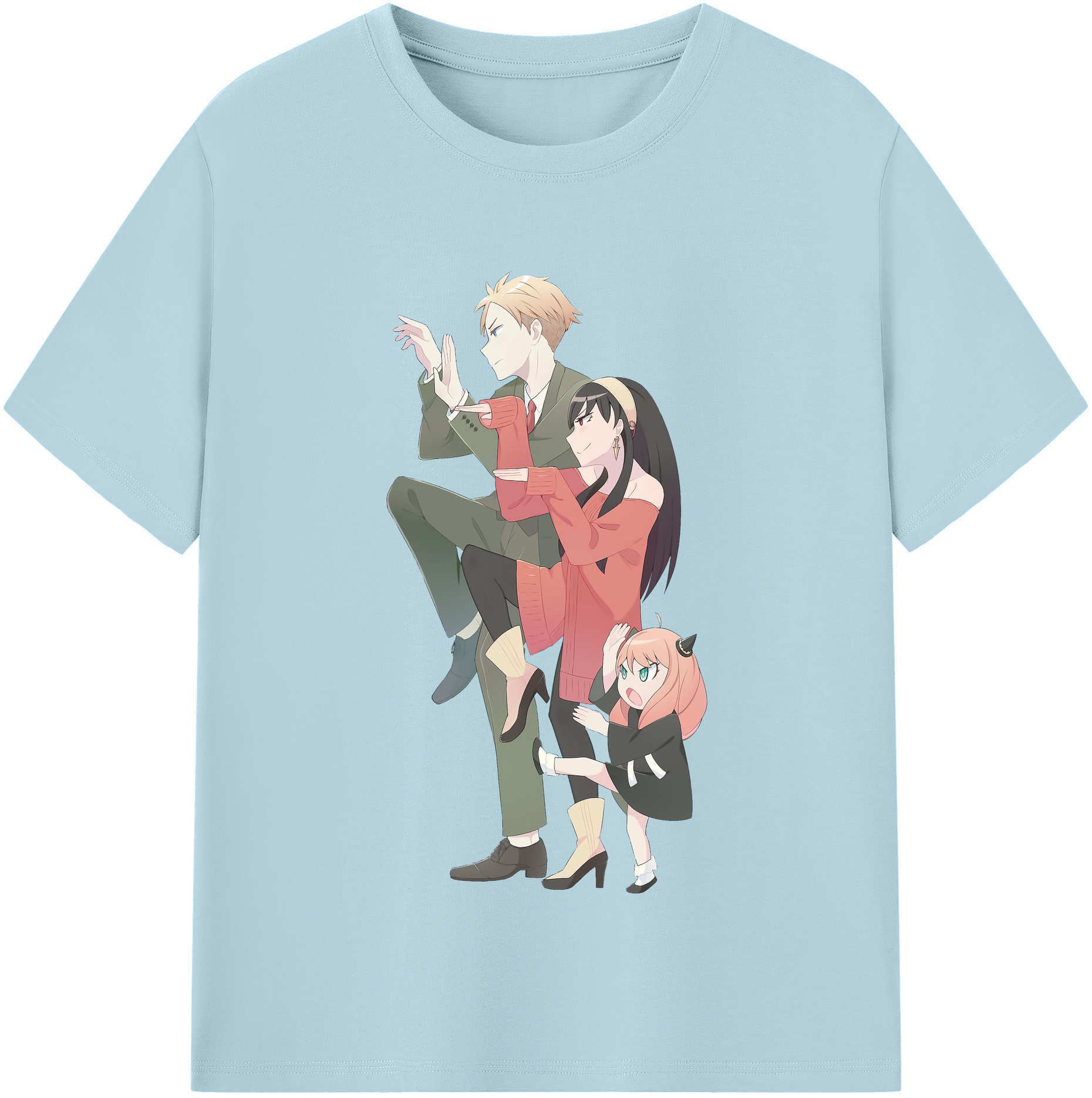 （画像用） SPY×FAMILY间谍家家酒 綿100％半袖Tシャツ（フロントプリント）